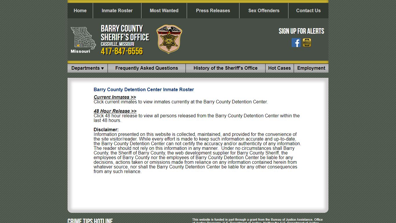 Roster Choose - Barry County Sheriff MO